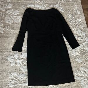 Ann Taylor Classic Black Long Sleeve Dress